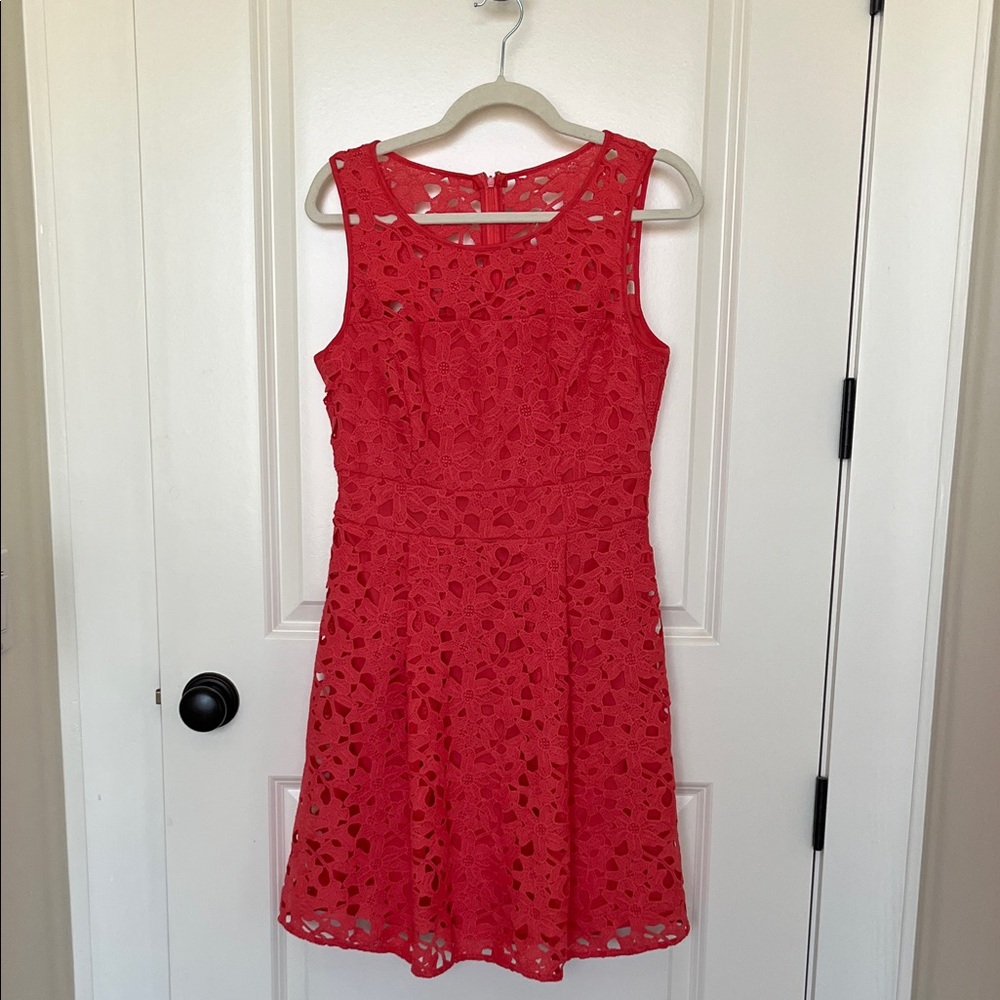 Jessica Simpson Coral Lace Dress